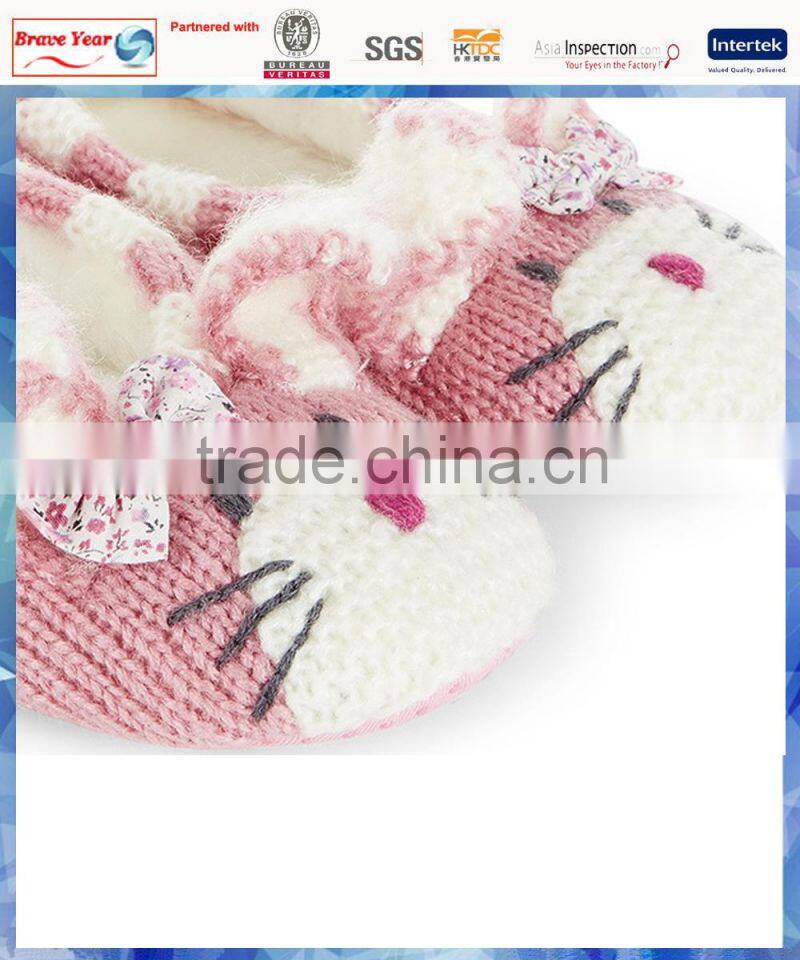 2014 hot sell novelty bunny knit baby shoes