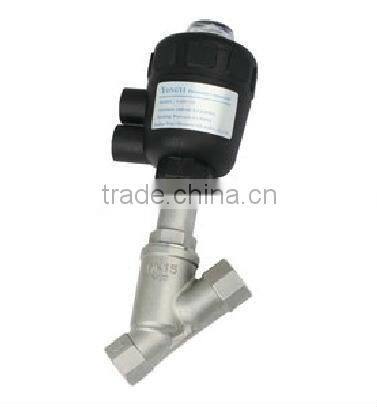 JZF-15 1/2'' Ports Pneumatic Angle Seat Piston Valve two-way