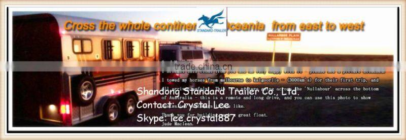 11m Gooseneck for 3 horse in double hot dip galvanized chassis