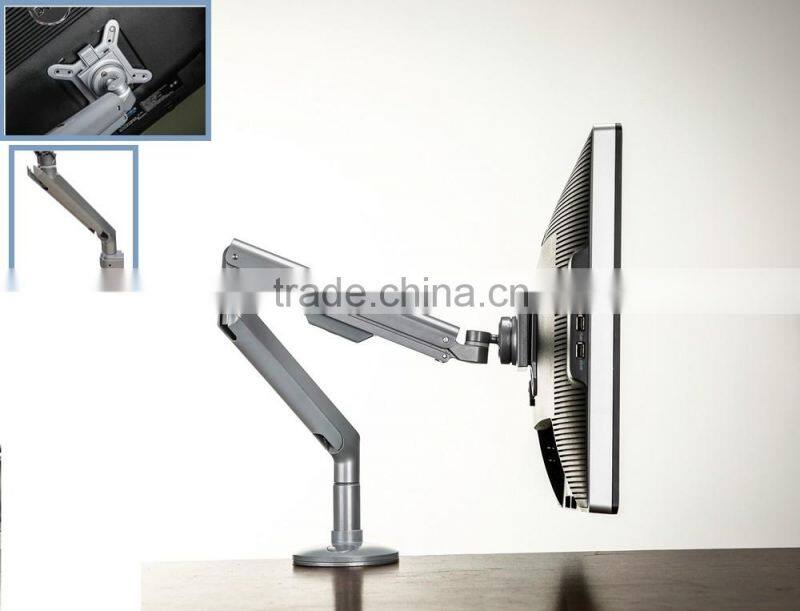 single desk clamp adjustable lcd laptop monitor arm / stand vesa mount monitor arm flexible swing arm