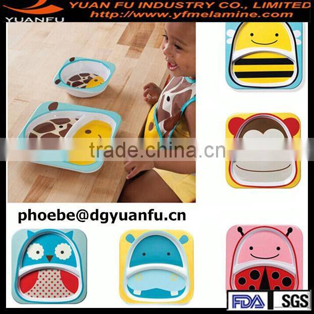 Melamine nice quality printing plastic tray