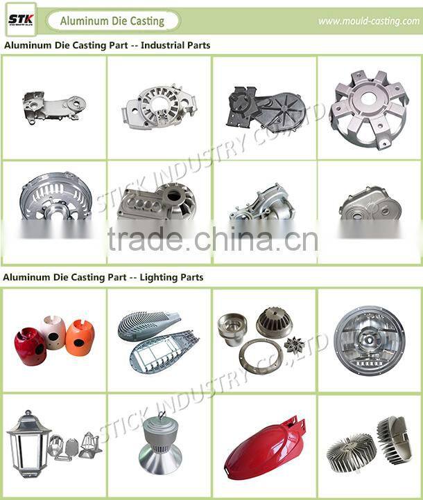 Custom Made Aluminum Die Casting Street Road Lighting Lamp Shade Parts