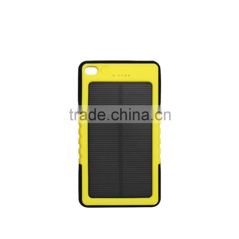 Promotional gift 4000mAh solar power bank for all mobile phones