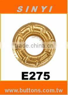 Pattern Shape Eyelet (Grommet), Round Shape Eyelet with 8 straight lines