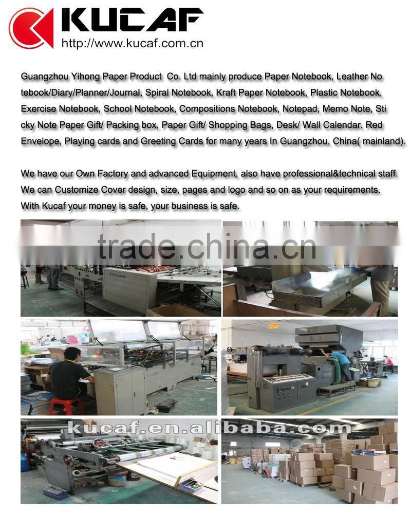 Custom Soft cover leather notebook with elastic band