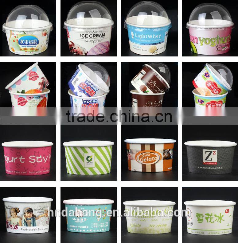 Wholesale Food grade disposable personalized ice cream paper cup
