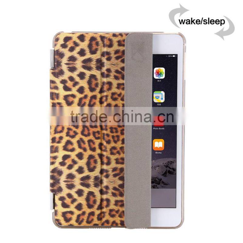 New Arrival Leather For Ipad 6 Magnetic Printed Case