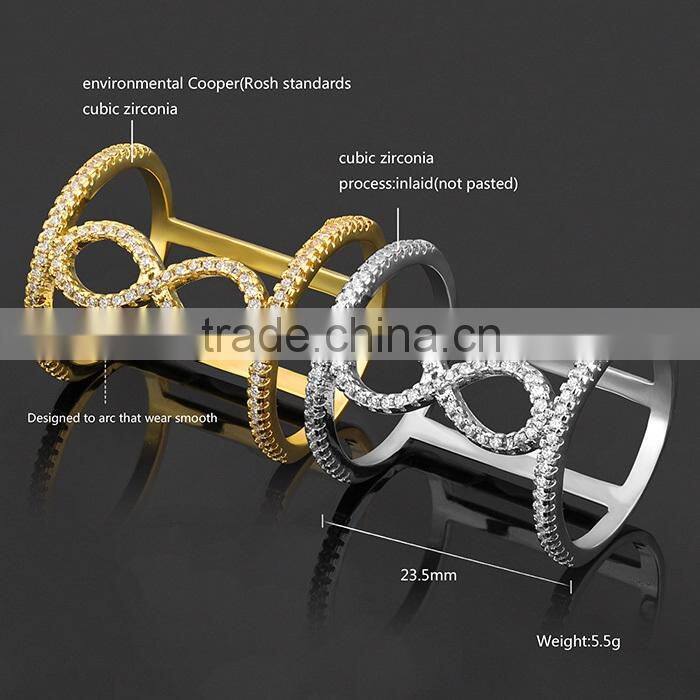 Alibaba Express Jewelry Infinity Design Brass Ring