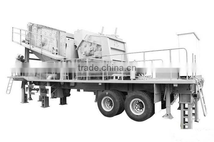 Super convenient and efficient small mobile crusher / mobile crusher price