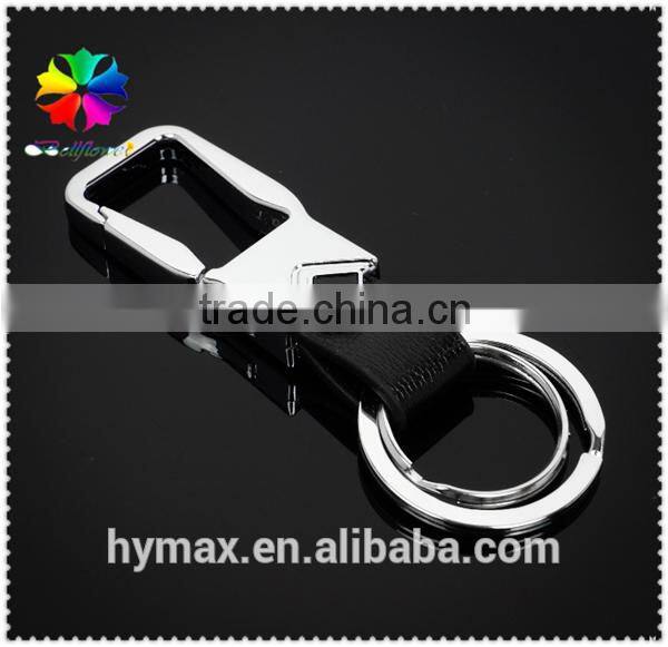 double loop metal custom keychain for gift