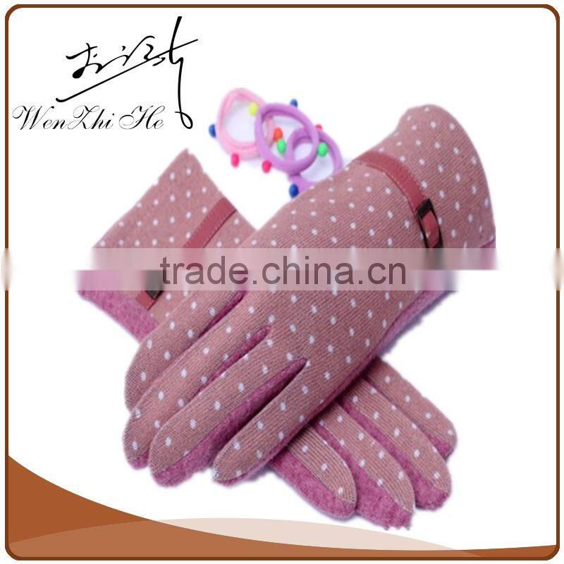 China Free Logo Printed Cashmere Coated Gloves