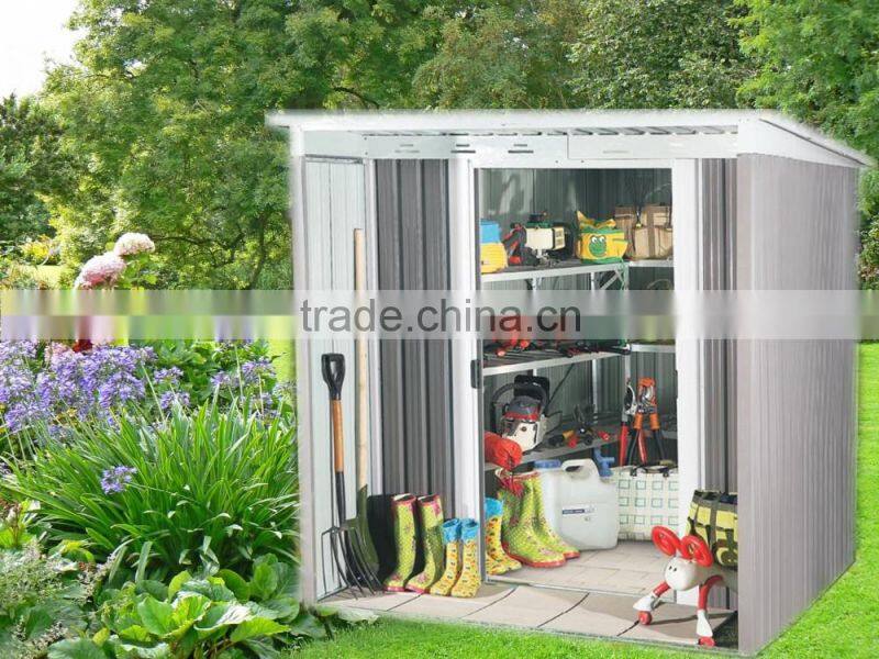 6*6 FT New Designed Front Extra Steel Frame Gambrel Type Metal Garden Sheds & Storage