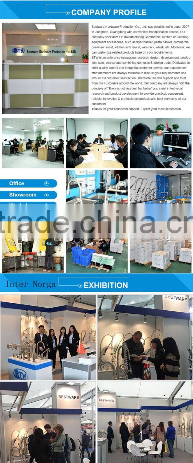 Wholesale custom 304 stainless steel Thermostatic upc kitchen sink water faucet