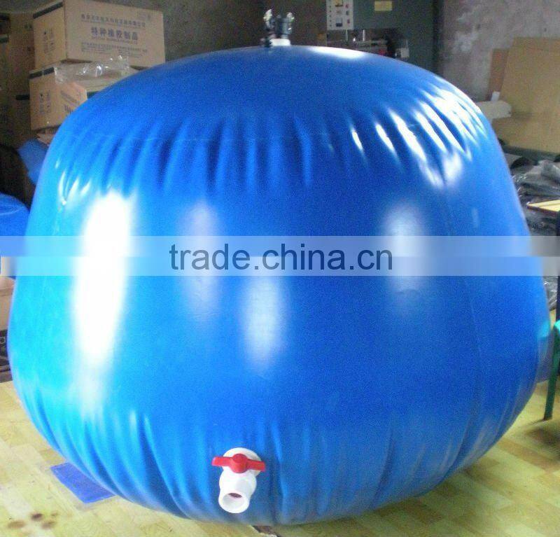 collapsible onion shape PVC chemical storage tank