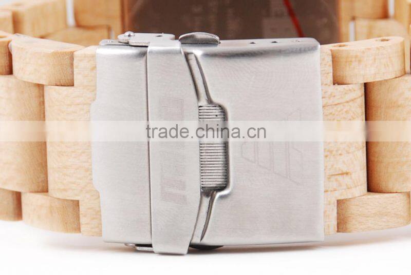 Hot Sale Top Gift Item Black Ebony Wood Watch Square Face Luxury Wristwatch Wooden Watches for Men Gifts