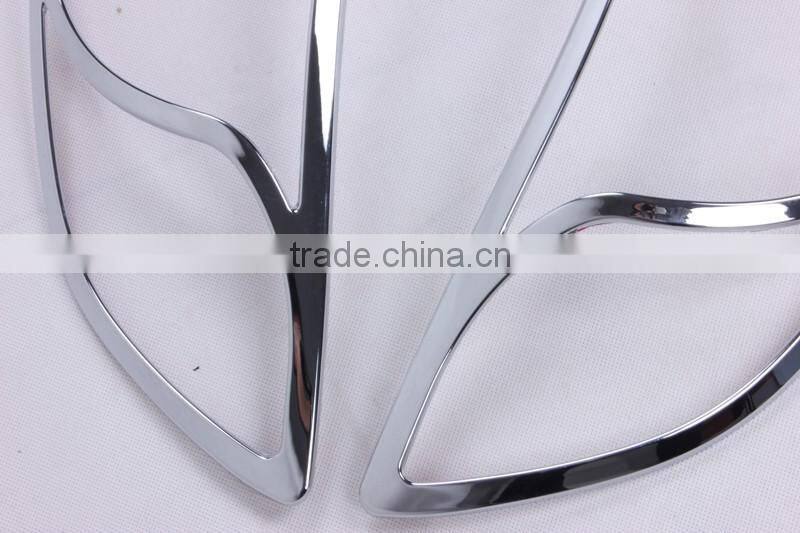 SET CHROME LH RH HEAD LAMP LIGHTS COVER HEAD LAMP COVER FOR AVANTE 2012-2013