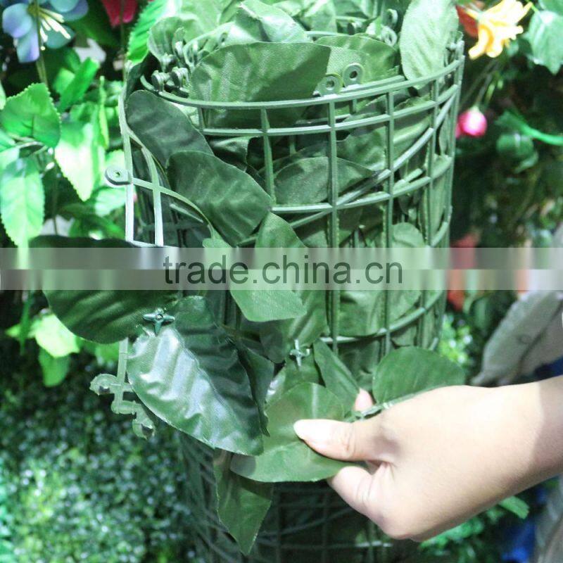factory direct garden decoration plastic artificial leaf fence