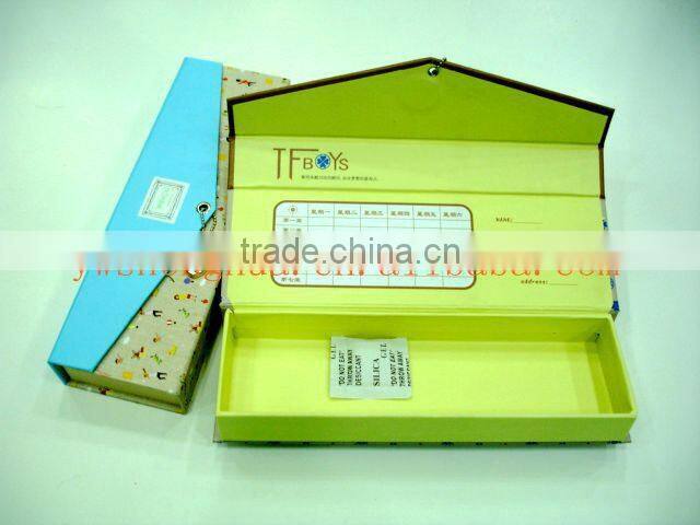 Beautiful cardboard pencial case custom/smiggle pencil case/silicone pencil case