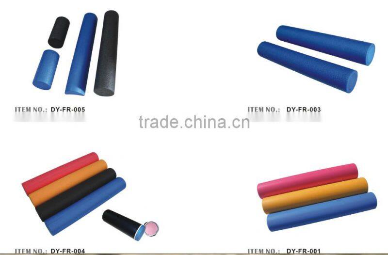 Yoga Accessories EVA Foam roller with massage dots Brown