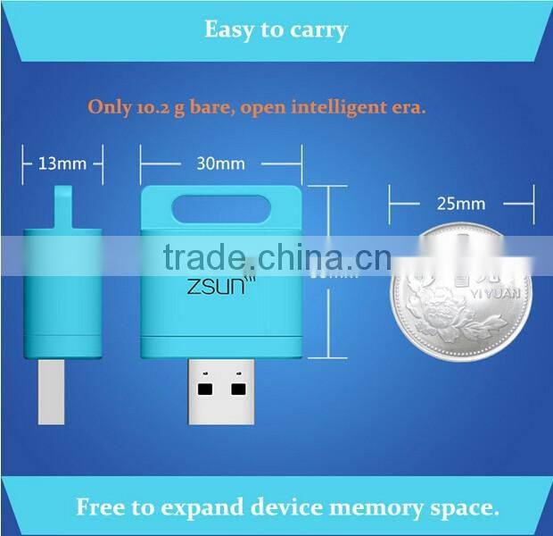 Zsun Wireless Wifi Card Reader Extended Phone Memory U Disk Mobile Storage USB Flash Drive For Android/IOS/Windows Phone
