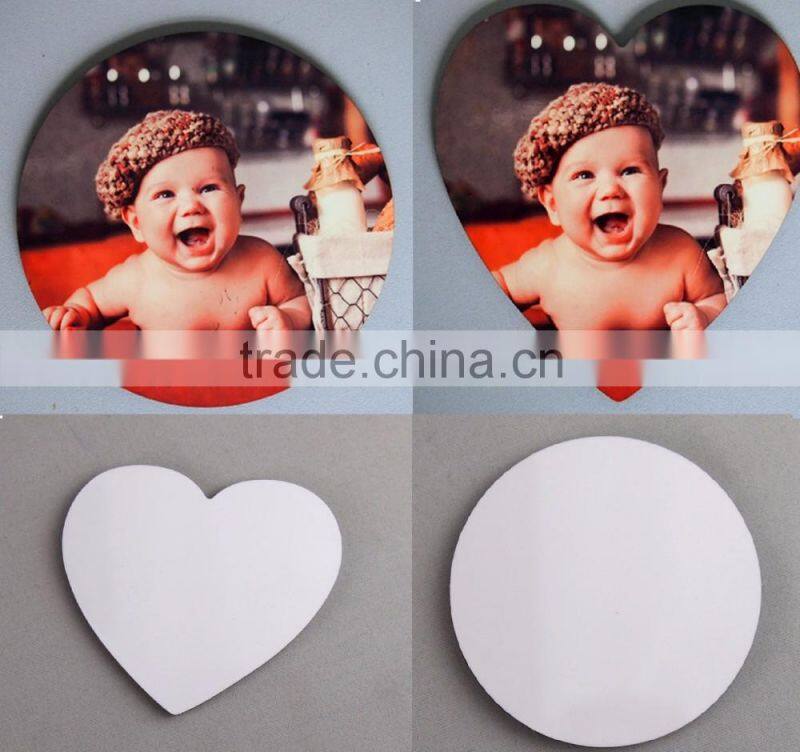 Round sublimation hardboard fridge magnet