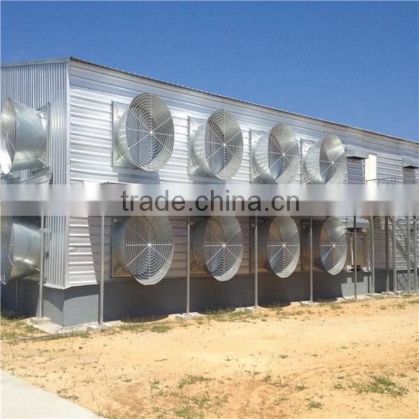customized design light steel structure farm building chicken shed made in china