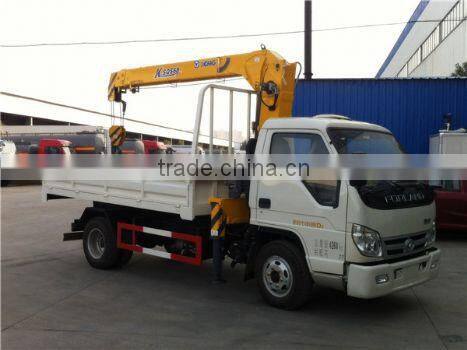 5 ton at 2.5m, truck mounted crane, SQ5S3, best Telescoping Boom Truck Mounted Crane 5 ton.