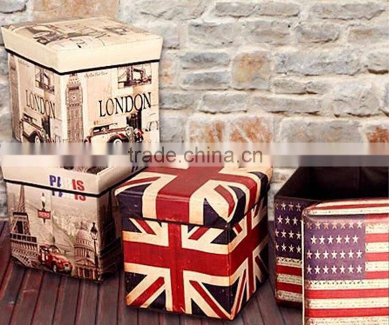 filling foam ottoman PU leather