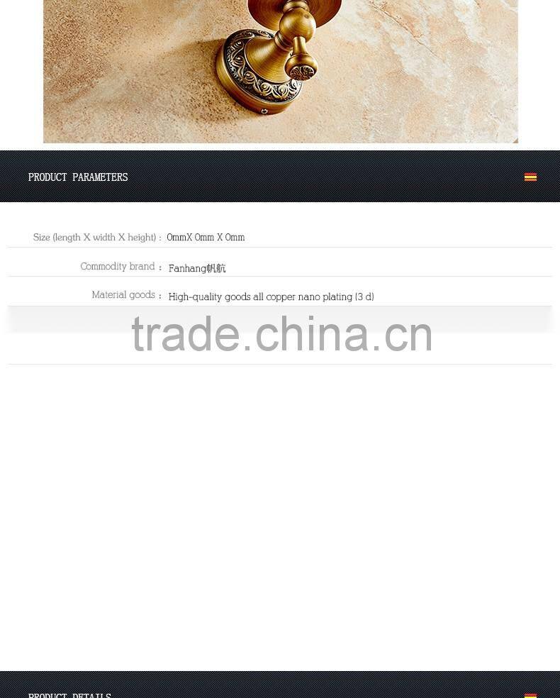 889F hotel use bathroom accessory archaize single cup Carve patterns or designs on woodwork single Tumbler Holder