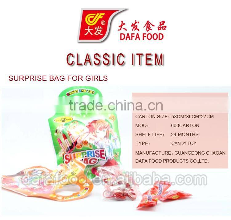 bag packing, candy toy, surprise bag for girls