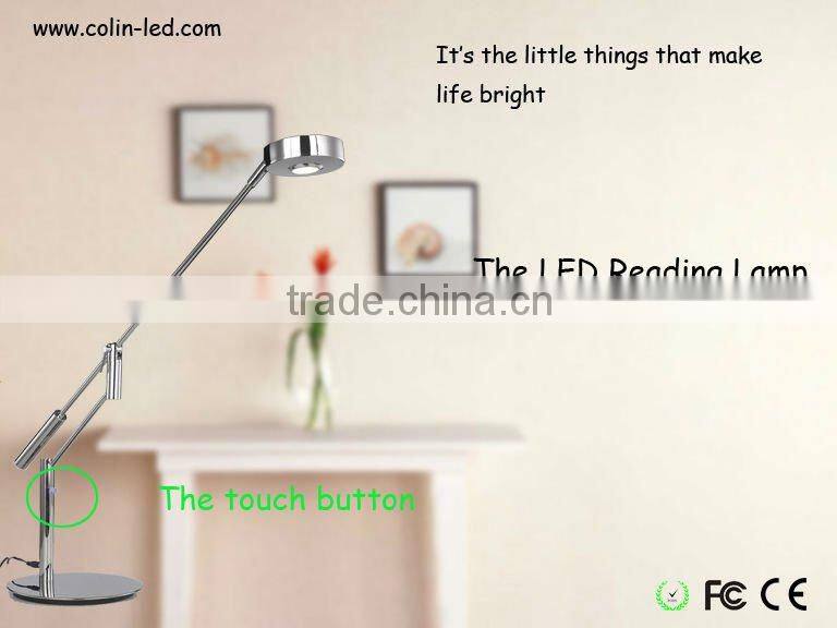 4X1W stainless steel led reading lamp