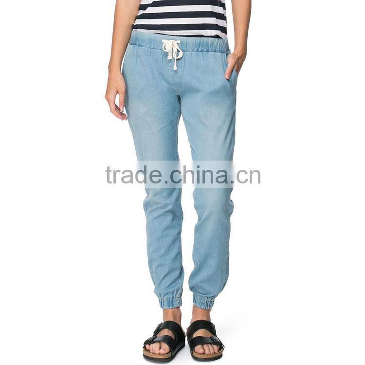 2015 China supplier latest denim pants casual wear custom sexy ladies jeans