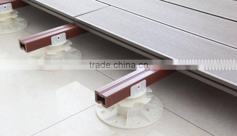 adjustable plastic pedestal deck support for decking/tiles