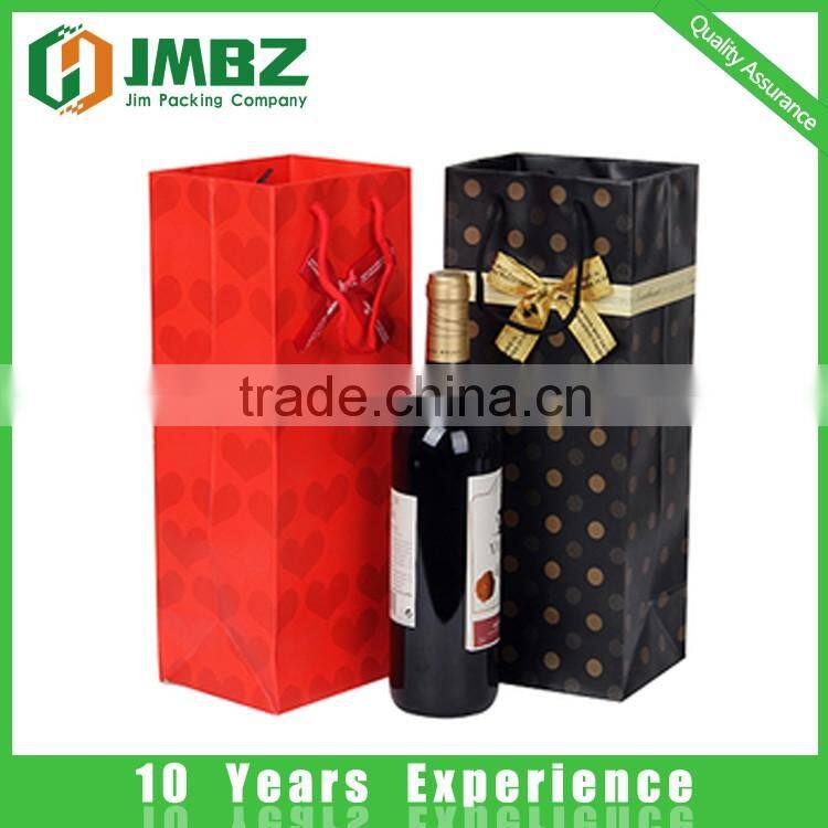 Aqueous Coating Surface Handling and Recyclable Feature wine paper bag