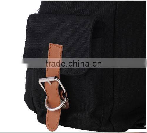 Men Women Canvas Backpack Rucksack Satchel School Bag Unisex