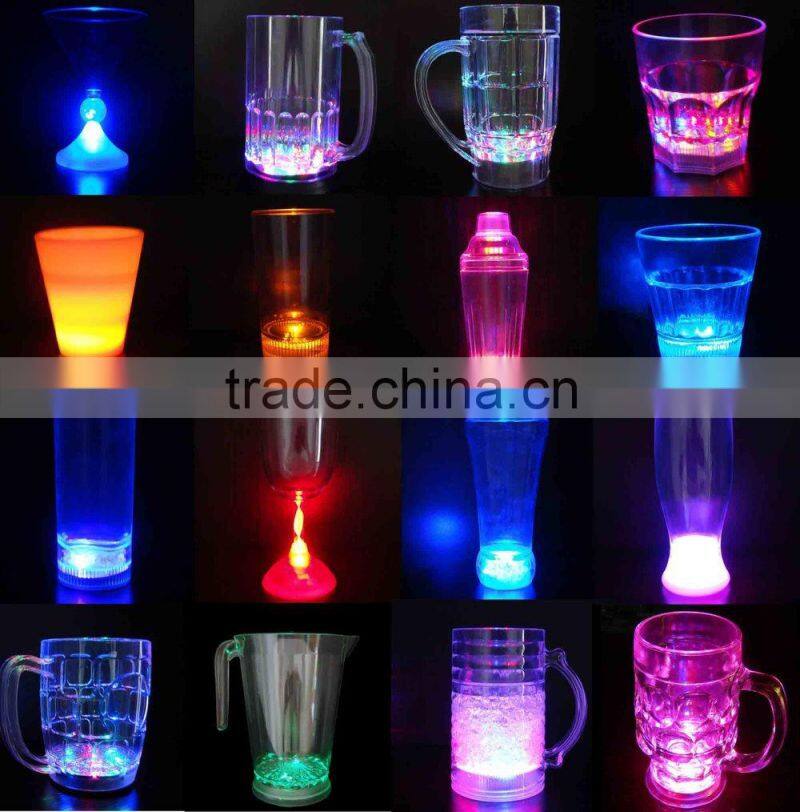 Plastic Color Changing Bullet LED Shot Glass