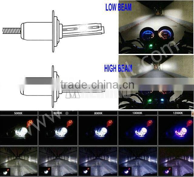 Motorcycle HID Headlight hi low beam motorbike Xenon Bulbs Headlamp H6 lamp 12V 35W motor HID 4300k 6000k 8000k 10000k