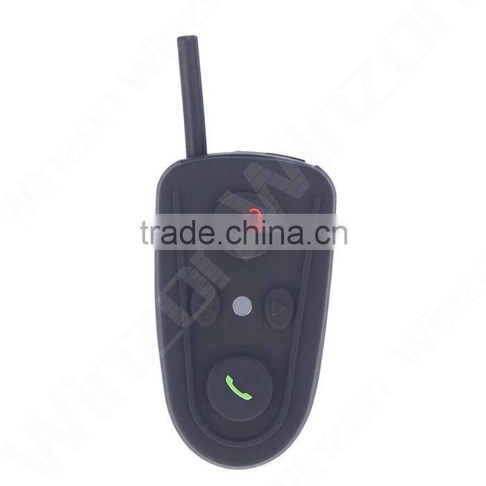 Two-way waterproof bt intercom headset for motorcycle helmet with stereo headphone