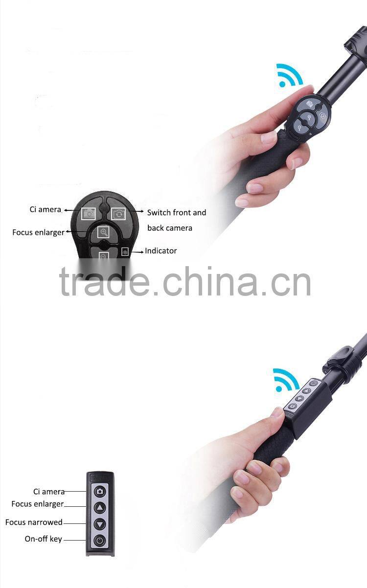 Promotional low price selfie stick length adjustable monopod made in China