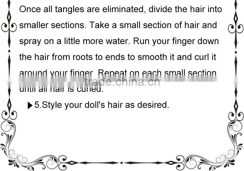 New style medium length loose wavy gray 1/4 bjd doll wigs