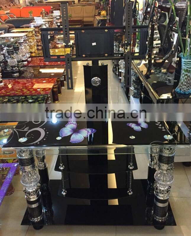 modern fashion glass tv stand
