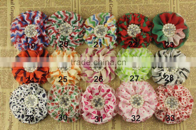 mini Ribbon bow hairgrips for girls