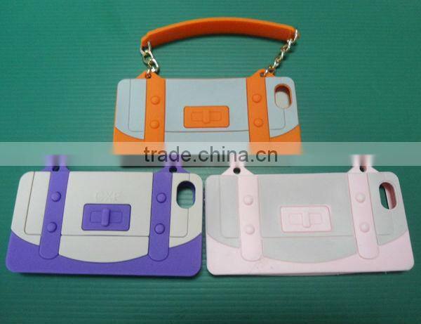 Silicone Mobile Phone Case with Handle for iPhone 5