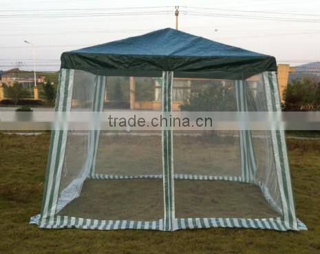 Pavillion tent with net/ mesh sidewalls