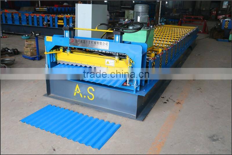 Popular used metal corrugated roofing sheets making machine