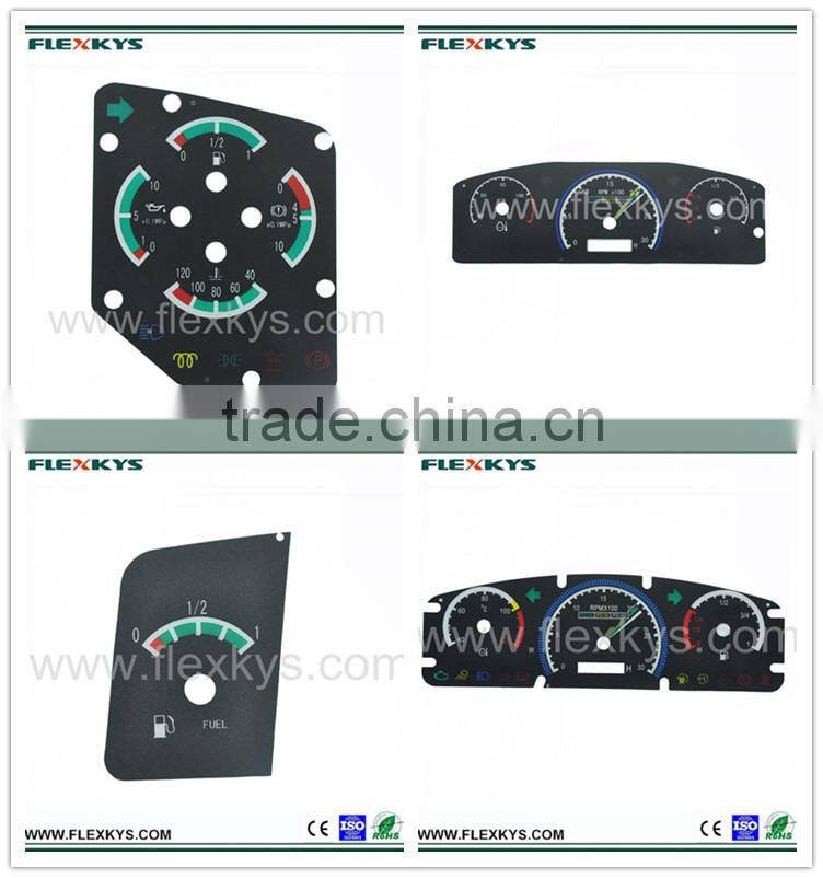 Custom Prototype Instrument Panel Graphic Overlay with Matt Surface