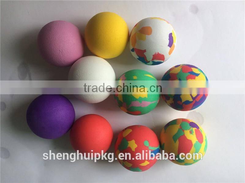 Mixed color eva foam toy ball gun eva foam ball eva foam bouncy ball