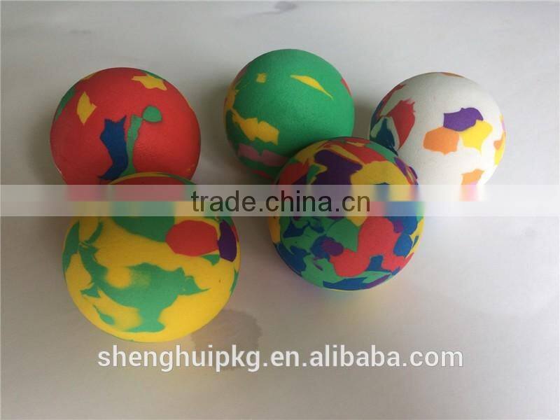 Mixed color eva foam toy ball gun eva foam ball eva foam bouncy ball