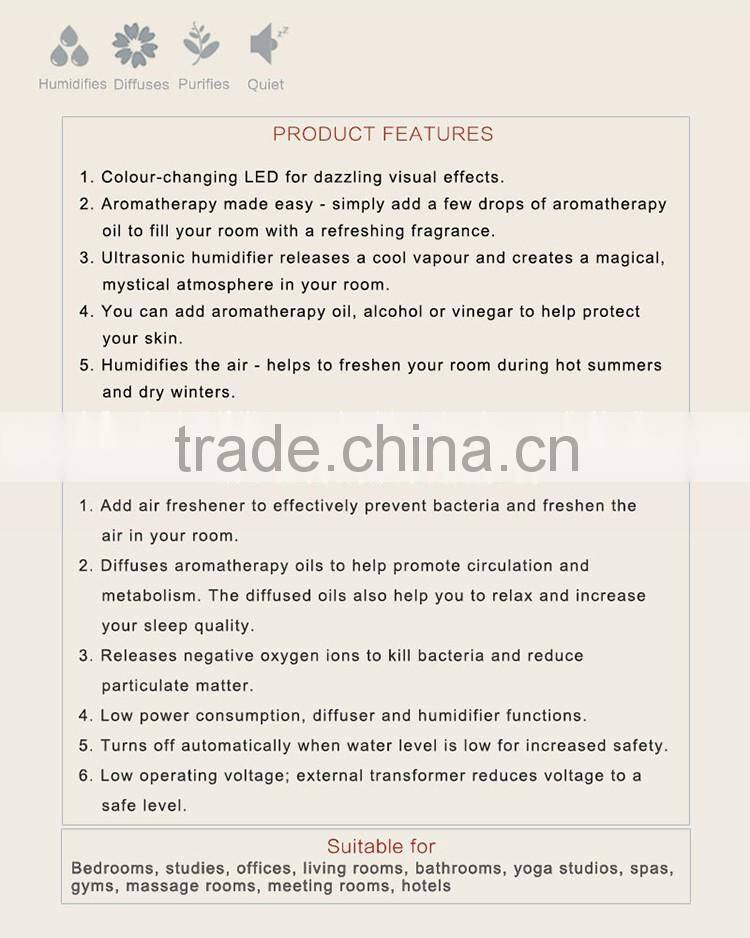 GX Diffuser battery powered aroma diffuser/usb humidifier/air purifier