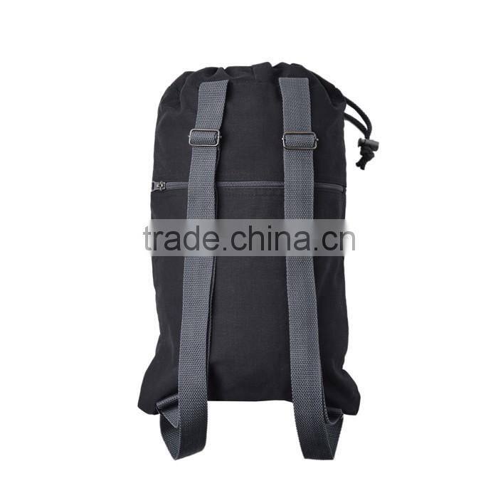 wholesale Promotional blank 100% Cotton Canvas Drawstring Backpack